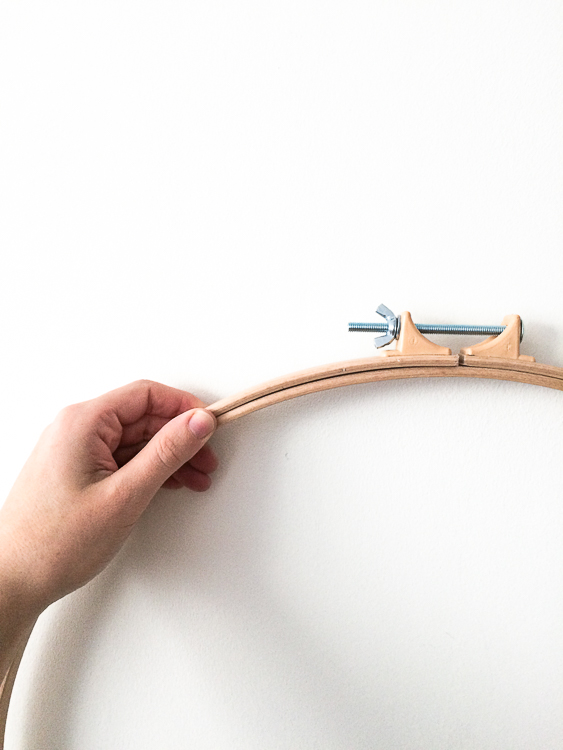 XL borduurring van 45 cm | Extra grote quiltring gemaakt van beukenhout, 2 cm dik - Afbeelding 3