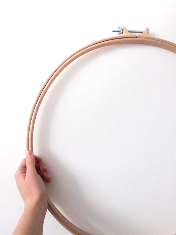 XL borduurring van 45 cm | Extra grote quiltring gemaakt van beukenhout, 2 cm dik - Afbeelding 4