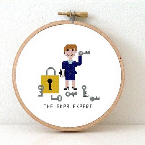 privacy officer kruissteek borduurpatroon