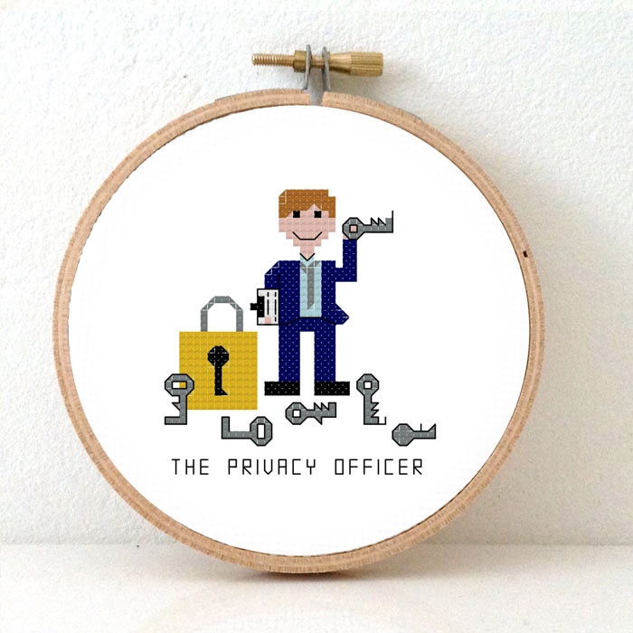 2 x Privacy Officer (m/v) kruissteek borduurpatroon - Afbeelding 4