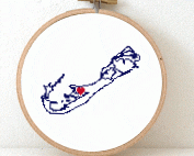 Bermuda map cross stitch pattern