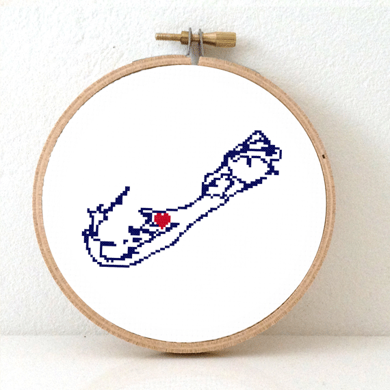 Bermuda kaart kruissteek patroon