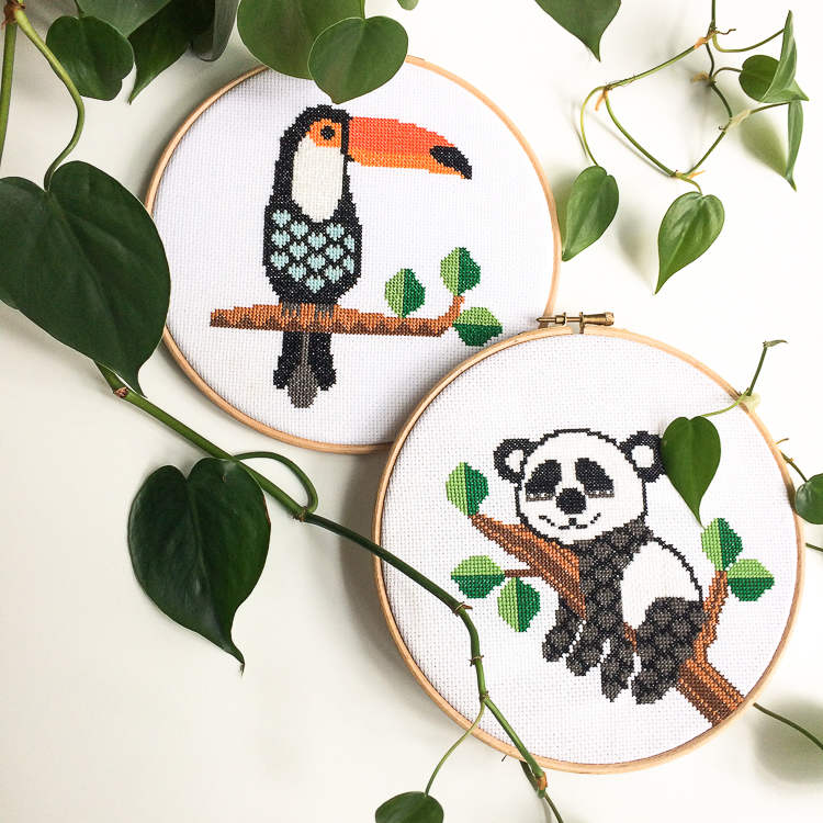 Tropical cross stitch kits