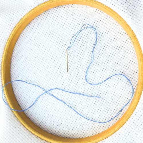 hoe je aanhecht met ingestopte steek tutorial stap 1 hoe je aanhecht met ingestopte steek tutorial stap 1