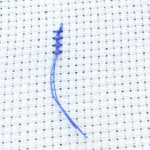 hoe je aanhecht met ingestopte steek tutorial stap 7 hoe je aanhecht met ingestopte steek tutorial stap 7