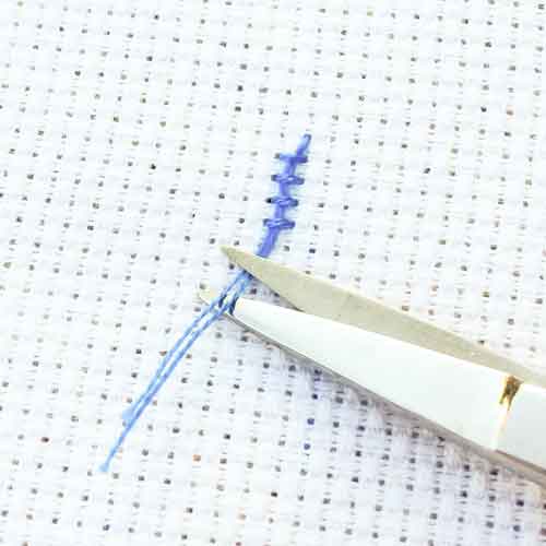 hoe je aanhecht met ingestopte steek tutorial stap 8 hoe je aanhecht met ingestopte steek tutorial stap 8