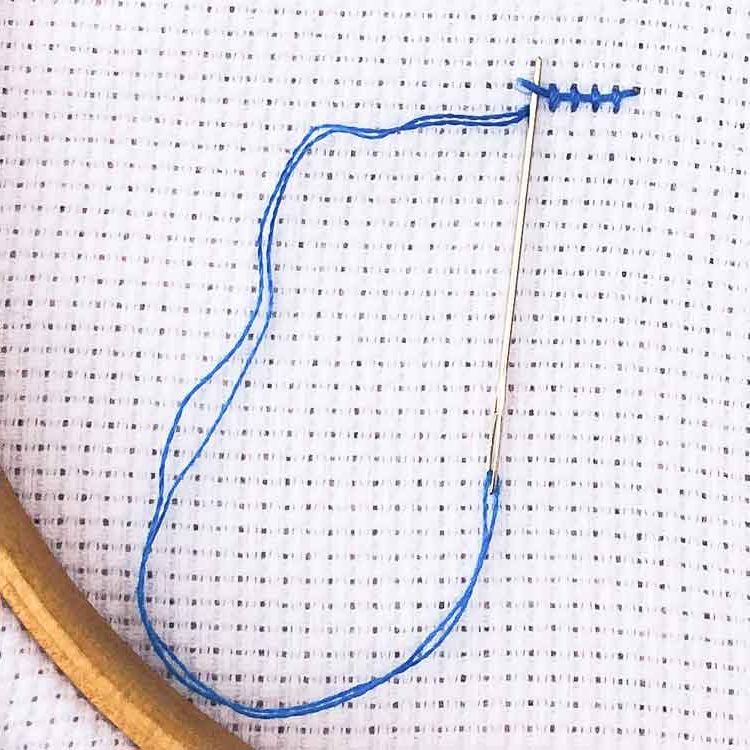 hoe borduur je een verborgen knoop hoe borduur je een verborgen knoop instructies