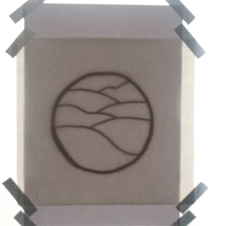 hoe trek je een punch patroon over op je stof?