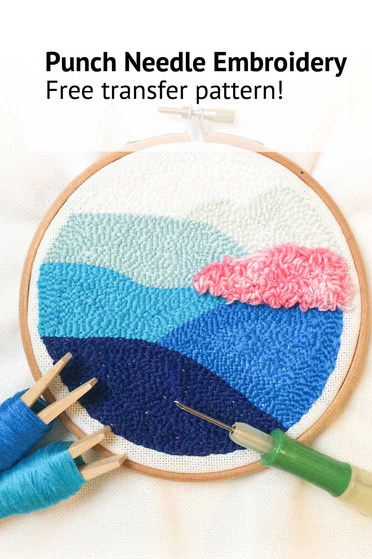 Free punch needle pattern