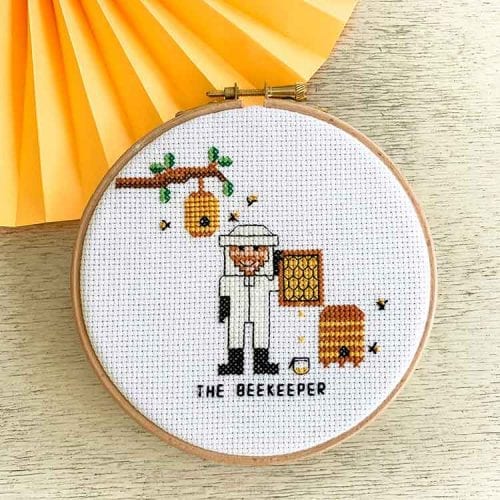 imker kruissteek patroon