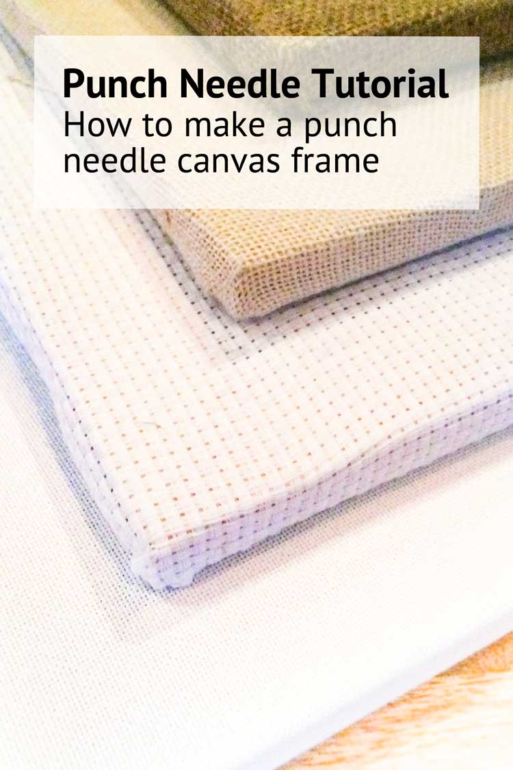 Blog how to make a punch needle canvas instructions step by step