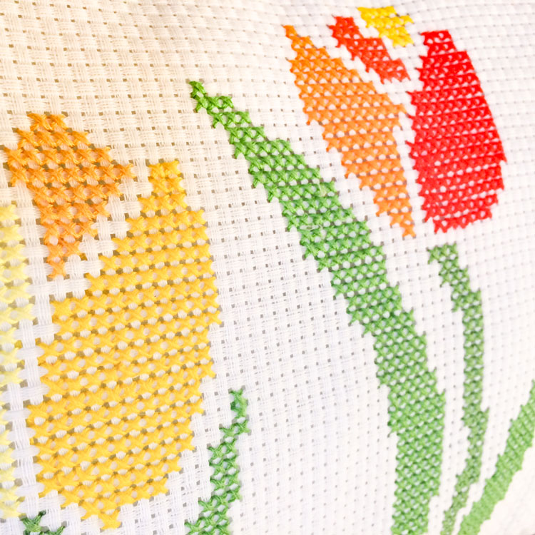 Tulp kruissteek borduurpatroon Tulp kruissteek borduurpatroon
