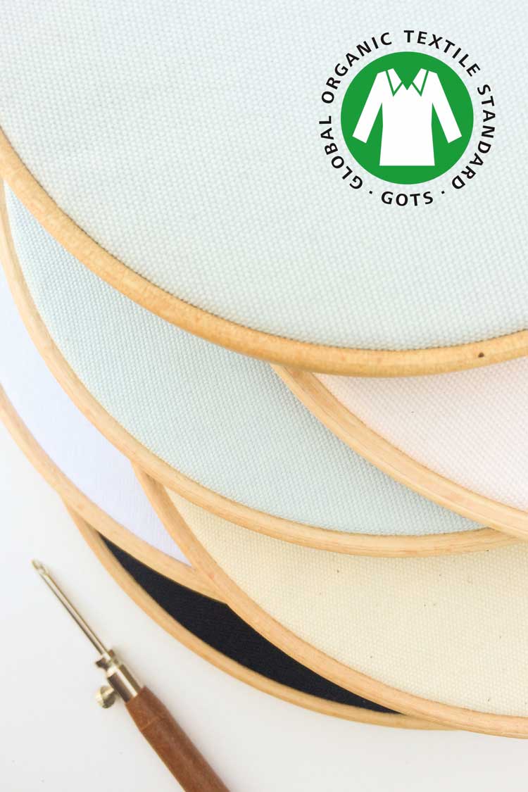 Gots gecertificeerde punch naald canvas ecologische punch naald benodigdheden Gots gecertificeerde punch naald canvas ecologische punch naald benodigdheden