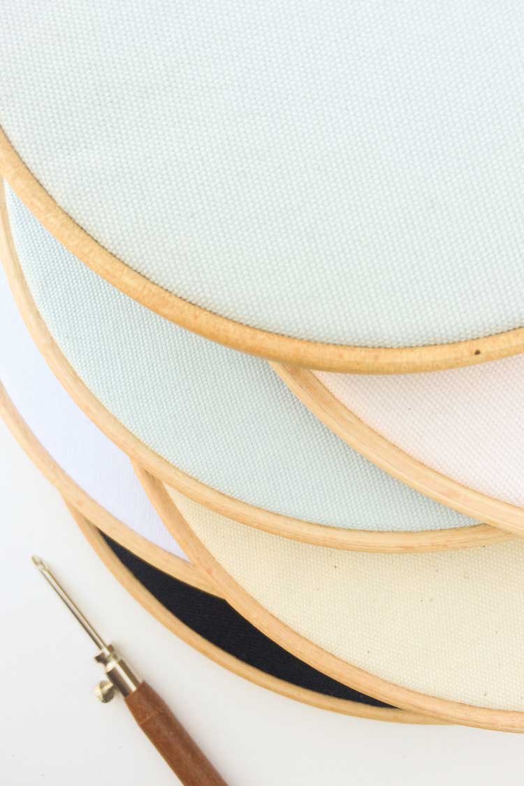 GOTS certified embroidery canvas is a useful sustainable gift for creatives