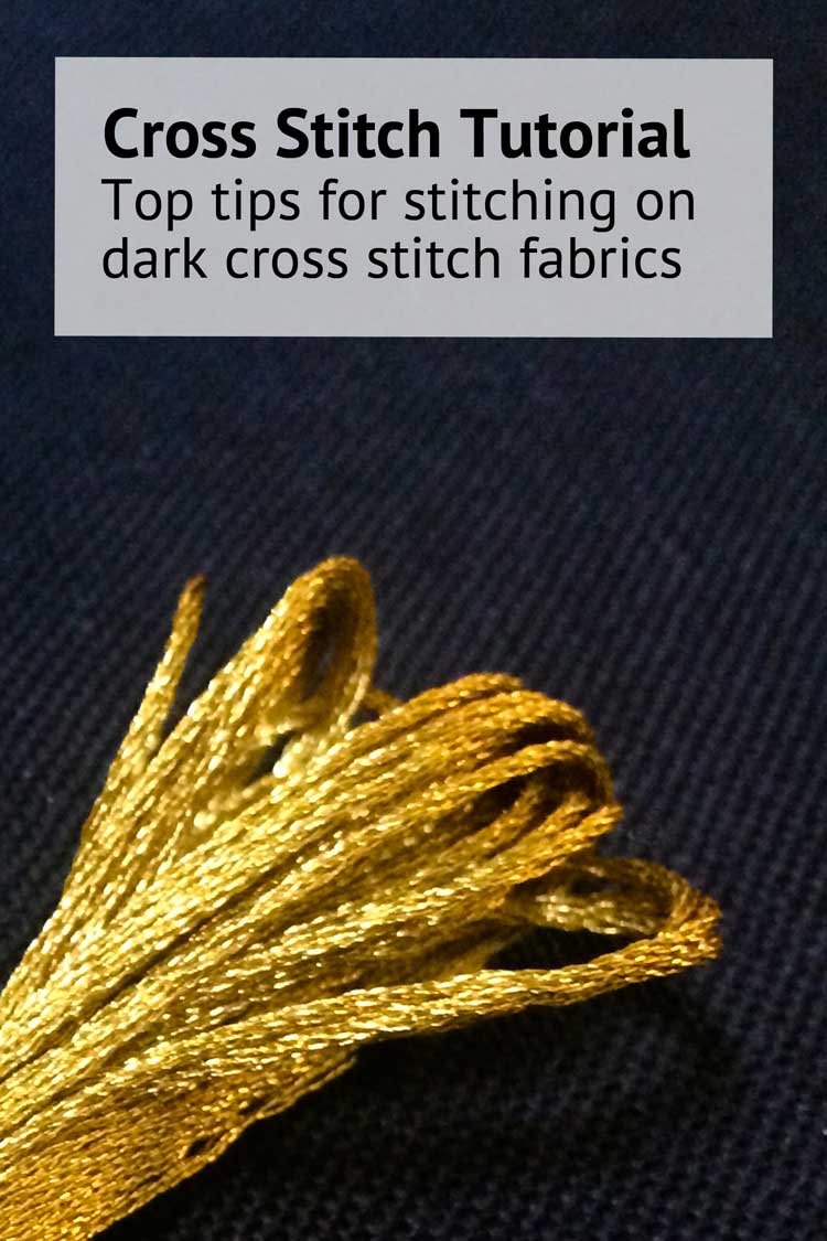 cross stitching on dark cross stitch fabrics blog instructions