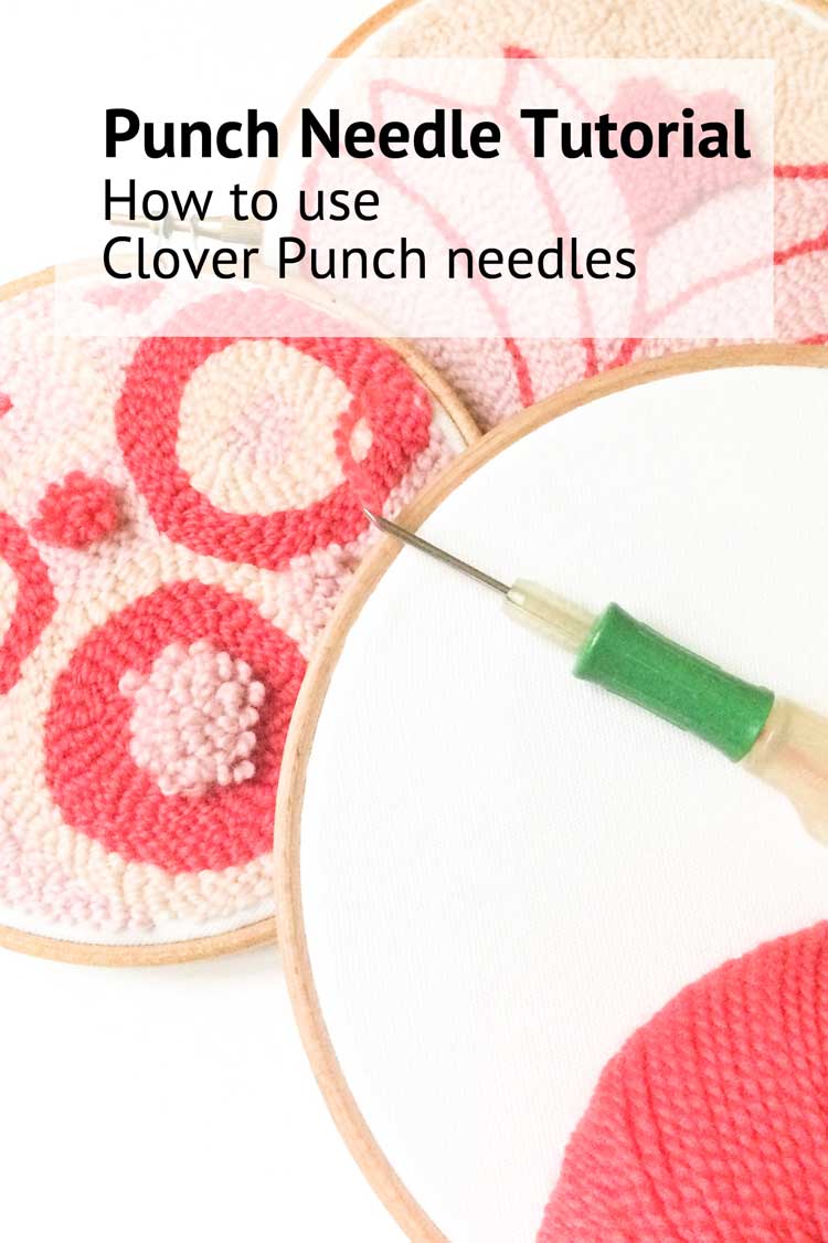 How to use the clover punch needles clover embroidery stitching tool instructions tutorial