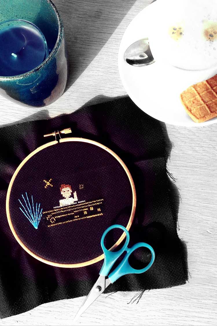 wip dj borduren op donkere stof wip dj borduren op donkere stof