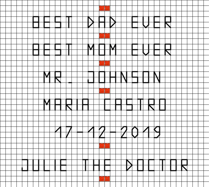 voorbeeld mini patronen Studio Koekoek mini kruissteek borduren sample