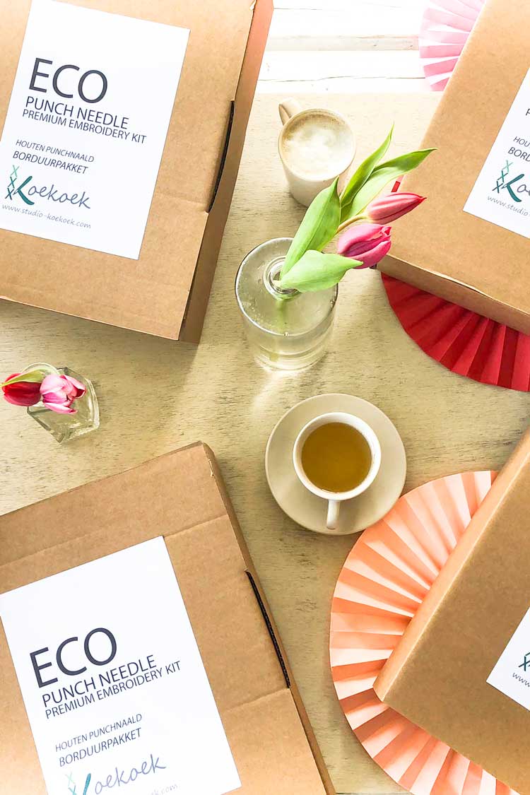 punch needle craft party materials Spring craft party kit cross stitch event