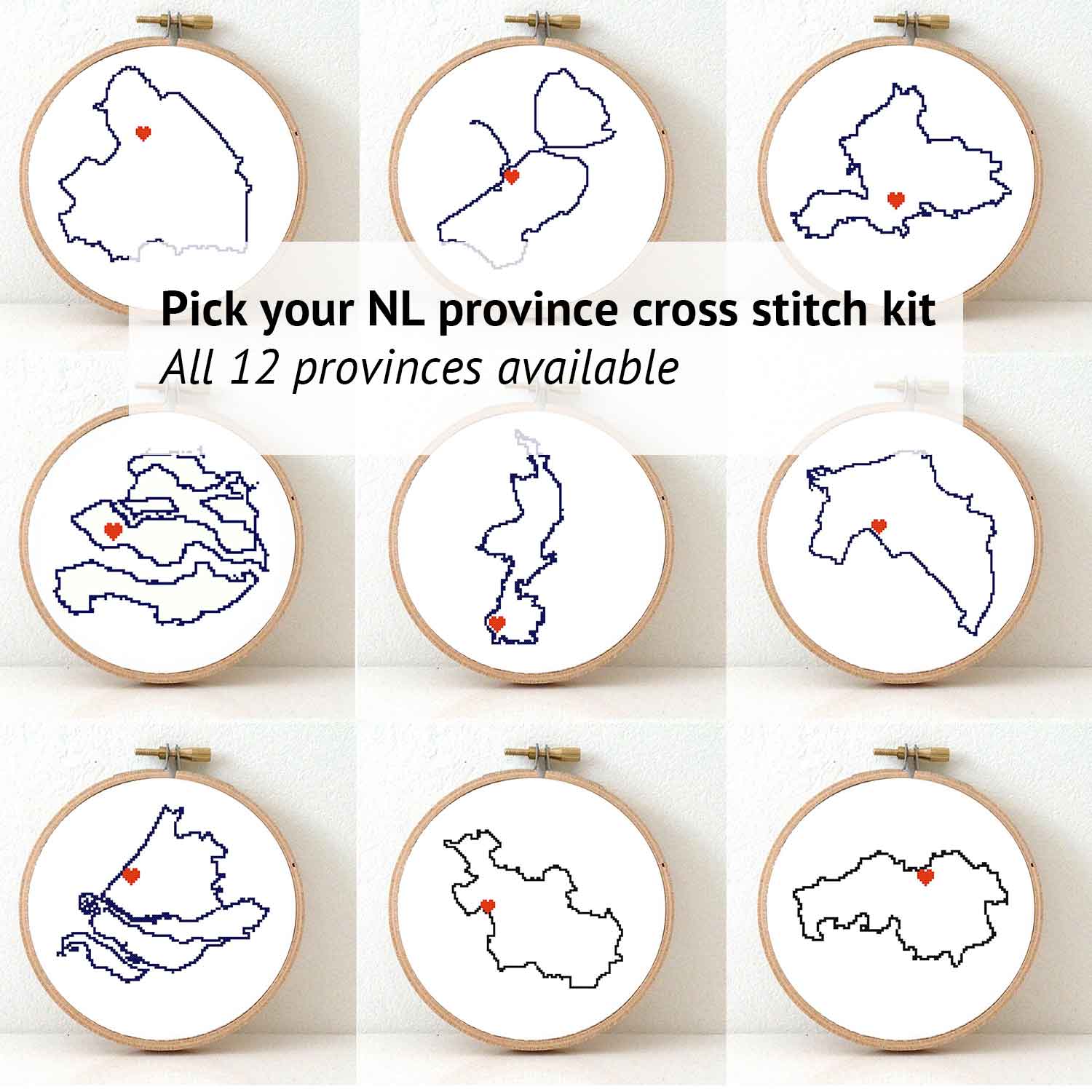 kies je nl provincie kruissteek borduurpakket
