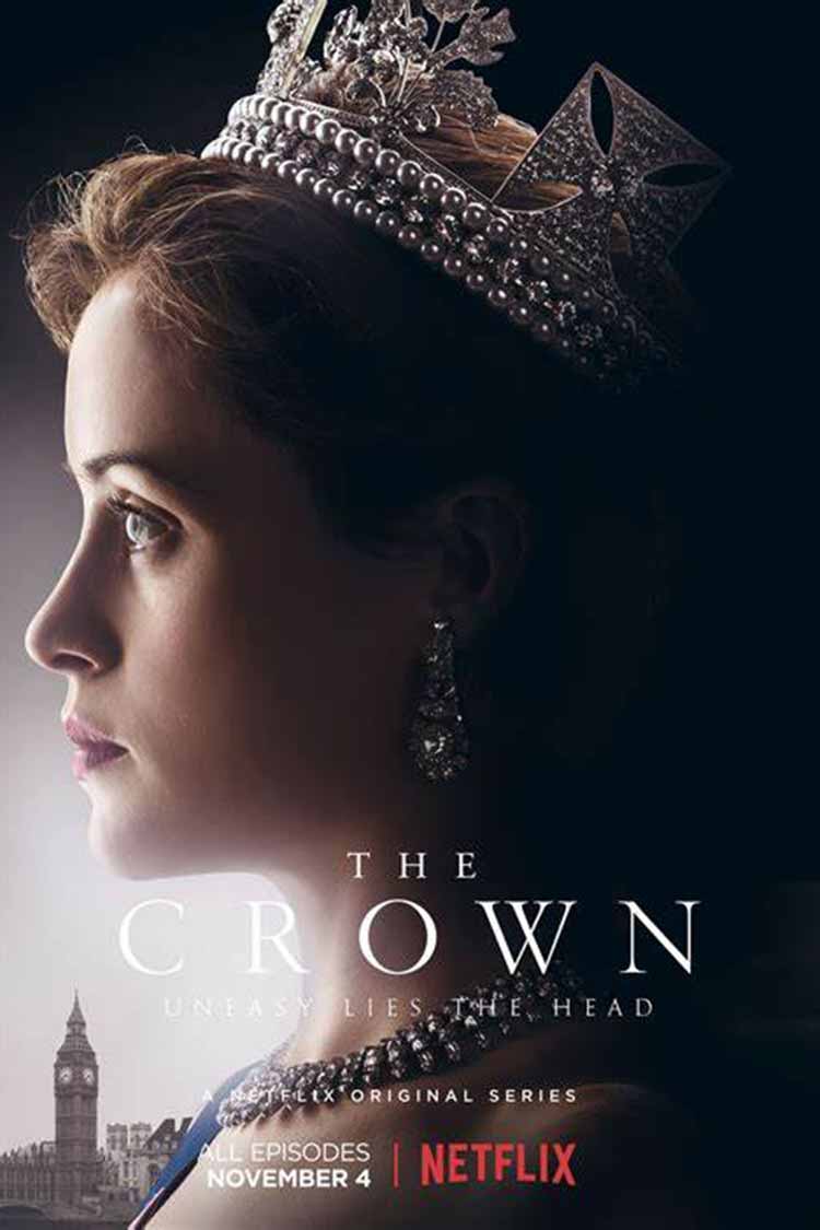 kijk the crown tijdens het kruissteek borduren serie op netflix