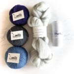 Blue berry gray weven garenpakket ecologisch