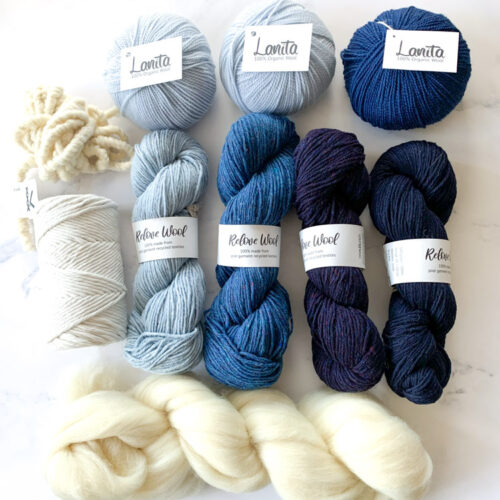 large blues weaving yarn pack