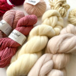 Groot weefgarenpakket in zacht roze tinten weefgarens