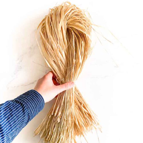 natuurlijke raffia 100 gram bundel