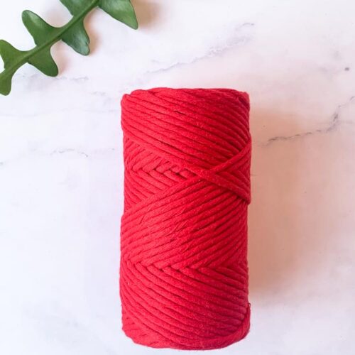 rood macrame touw