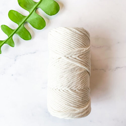 macrame touw gebroken wit