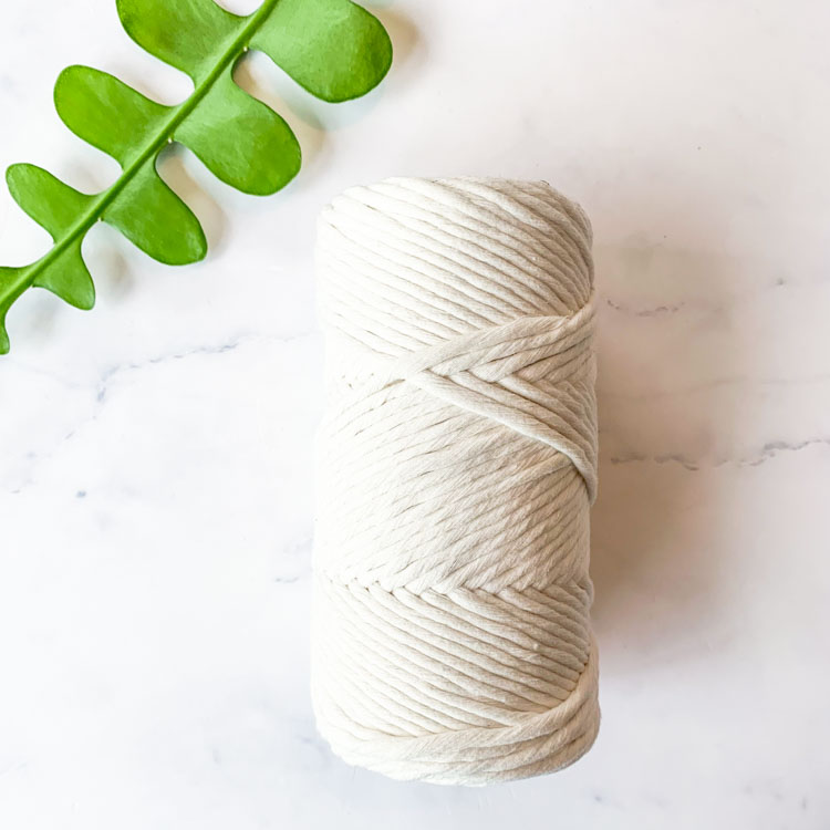 macrame touw gebroken wit