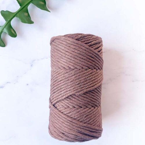 macrame koord taupe bruin gerecyclede macrama garen