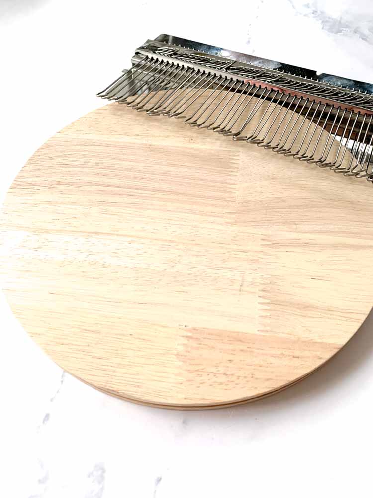 wooden speedweave meding tool with 40 hooks