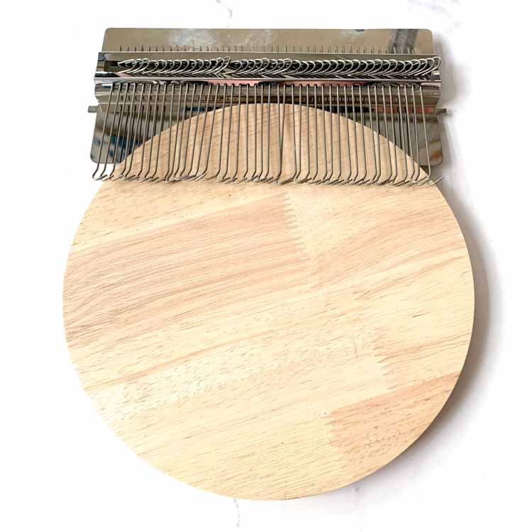 wooden speedweave meding tool with 40 hooks