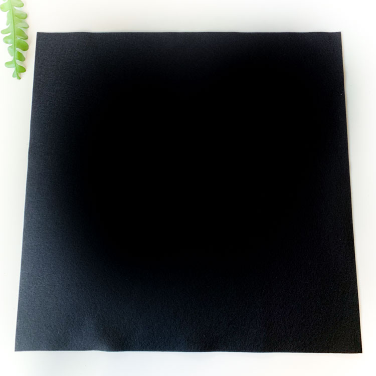 black wool felt 100% wool