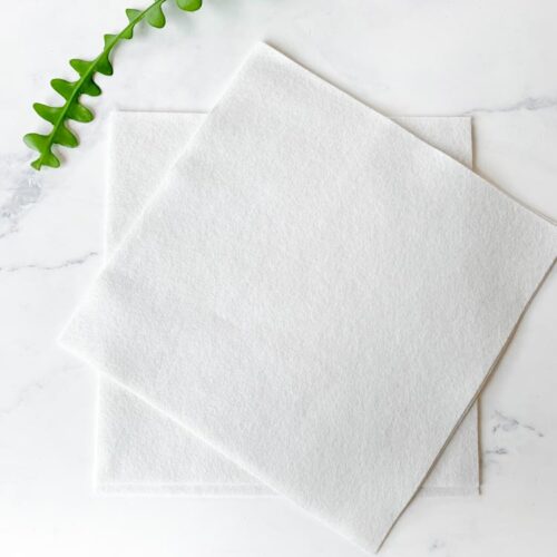 witte wolvilt 100% wol