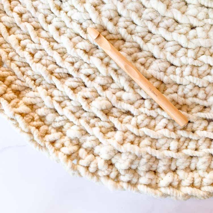 bamboe houten haaknaald 15 mm