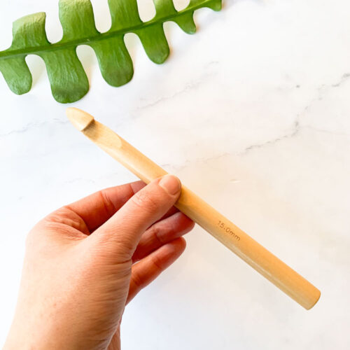 bamboo crochet needle 15mm