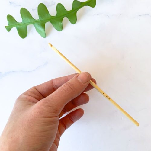 bamboe haaknaald 5 mm