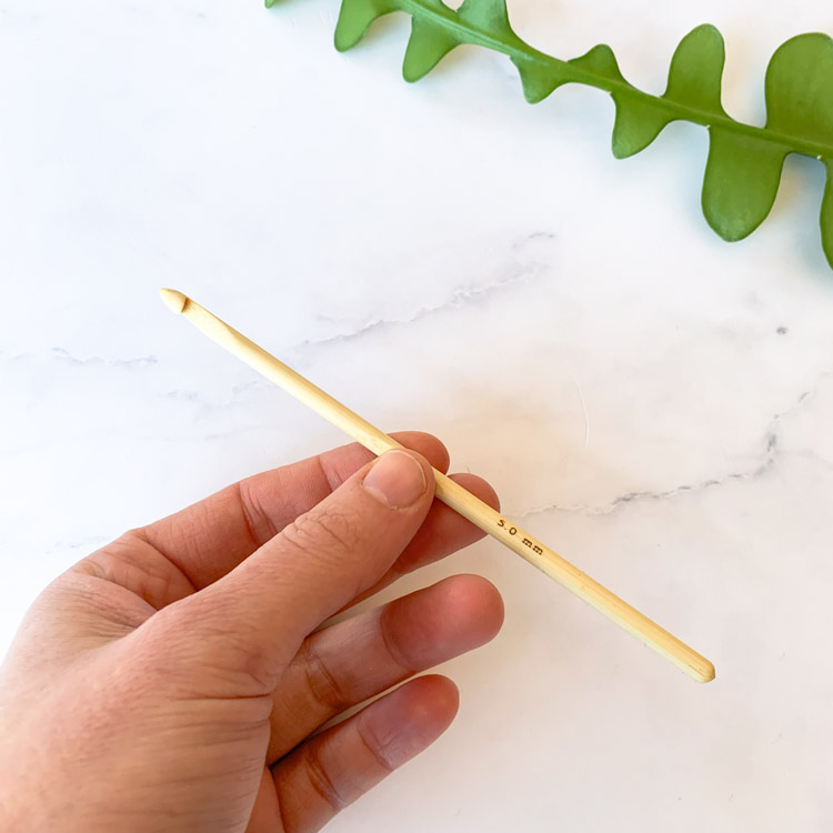 bamboo crochet needle 4mm