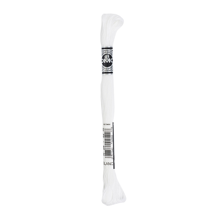 62000 dmc 107 - special embroidery thread thickness 16 - white