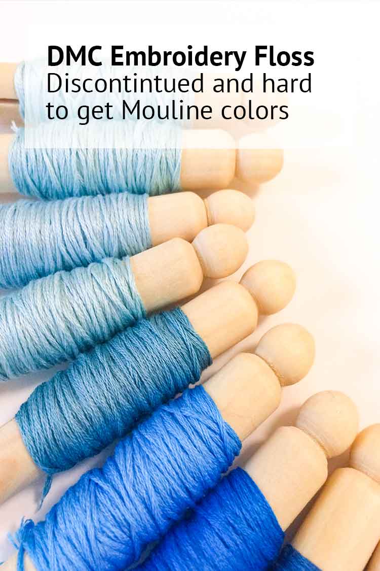 discontinued DMC Mouline Embroidery floss colors