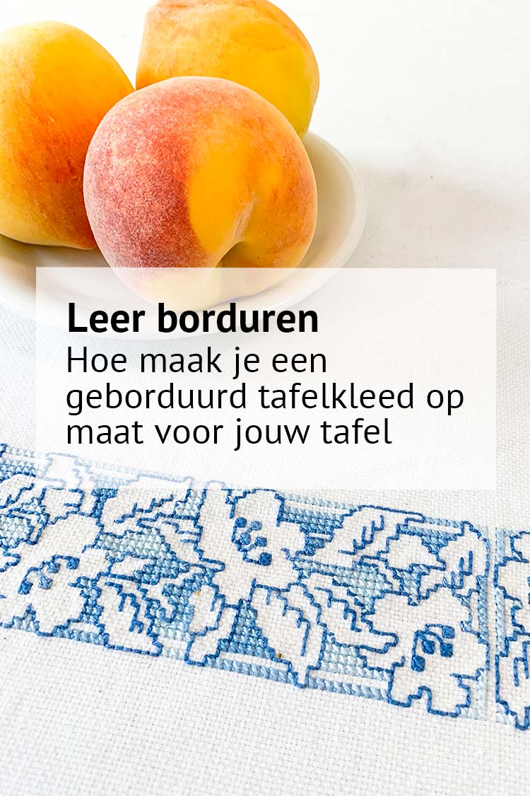Hoe je een met de hand geborduurd tafelkleed aanpast voor jouw tafel