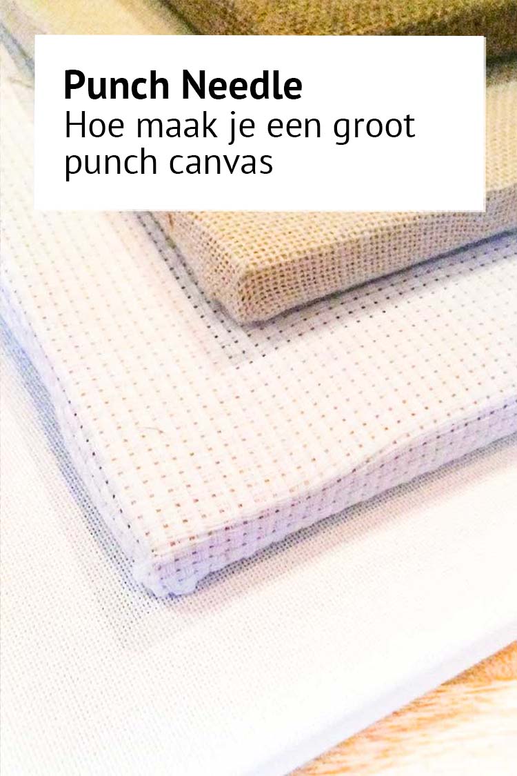 Blog hoe je een punch canvas maakt instructies stap voor stap