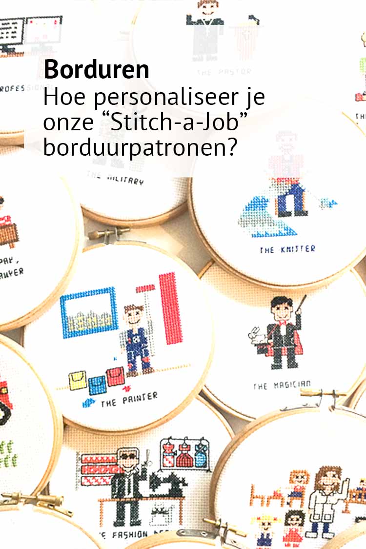 Stitch a Job personaliseren tekst Hoe personaliseer je een kruissteek borduur portret