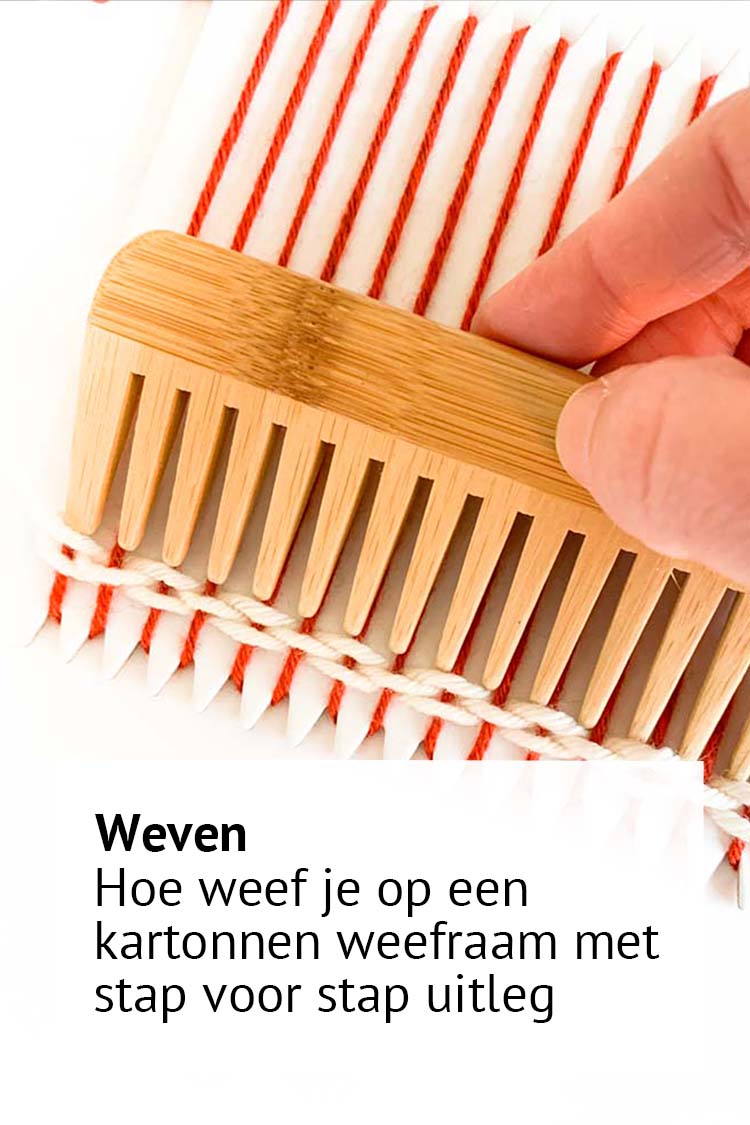hoe je een kartonnen weefraam gebruikt voor beginners
