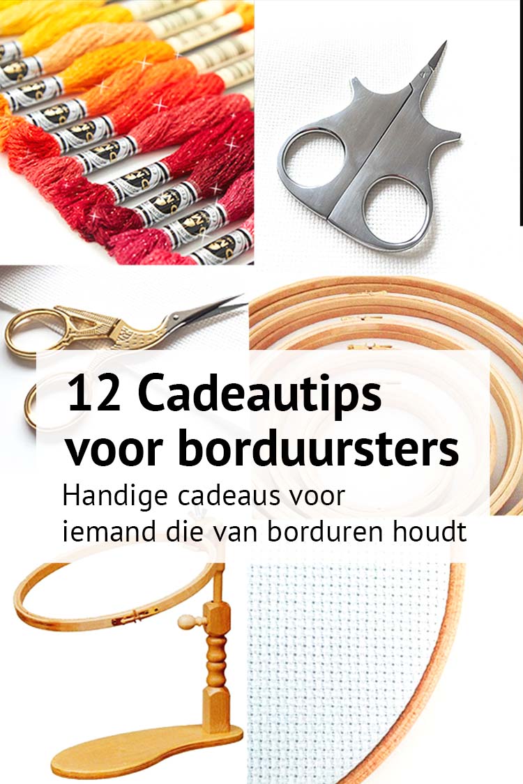 12 cadeau's voor borduursters