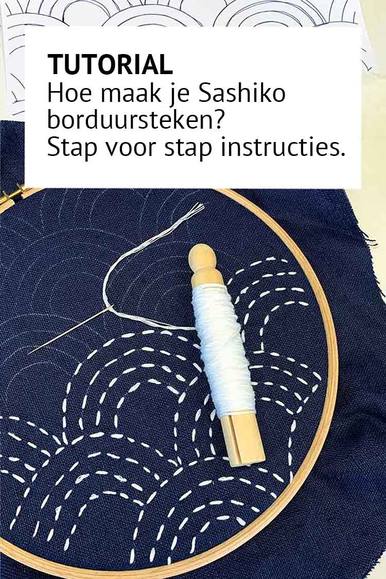 hoe sashiko borduren uitleg