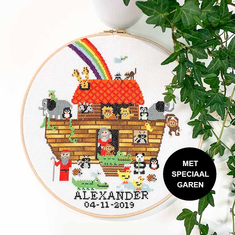 Ark van Noach kruissteek borduurpakket